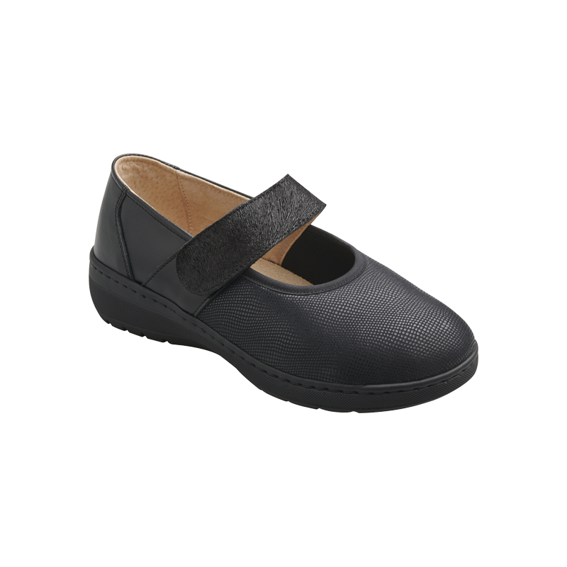 Chaussure tissu elastique cuir velcro SOPHIE pharmaconfort